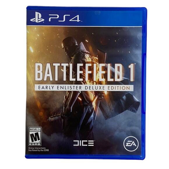 PS4 Battlefield 1 Early Enlister Deluxe Edition Sony Play Station 4 Game - Picture 1 of 7